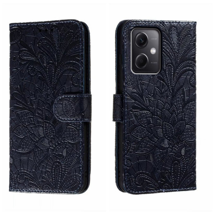 Funda de cuero para teléfono con tapa en relieve de flores de encaje, For Xiaomi Redmi 10C, For Xiaomi Redmi 12C, For Xiaomi Redmi A1, For Xiaomi Redmi K50 Ultra, For Xiaomi Redmi K60, For Xiaomi Redmi Note 12 5G Global, For Xiaomi Redmi Note 12 Pro   ...