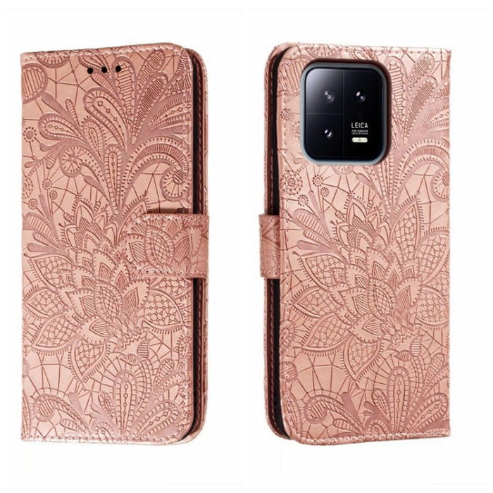 Funda de cuero para teléfono con tapa en relieve de flores de encaje, For Xiaomi Redmi 10C, For Xiaomi Redmi 12C, For Xiaomi Redmi A1, For Xiaomi Redmi K50 Ultra, For Xiaomi Redmi K60, For Xiaomi Redmi Note 12 5G Global, For Xiaomi Redmi Note 12 Pro   ...