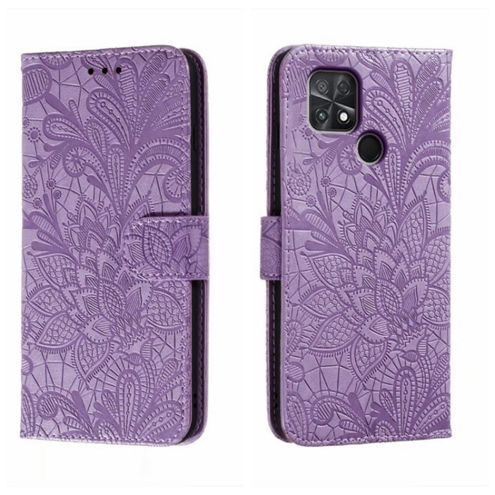 Funda de cuero para teléfono con tapa en relieve de flores de encaje, For Xiaomi Redmi 10C, For Xiaomi Redmi 12C, For Xiaomi Redmi A1, For Xiaomi Redmi K50 Ultra, For Xiaomi Redmi K60, For Xiaomi Redmi Note 12 5G Global, For Xiaomi Redmi Note 12 Pro   ...