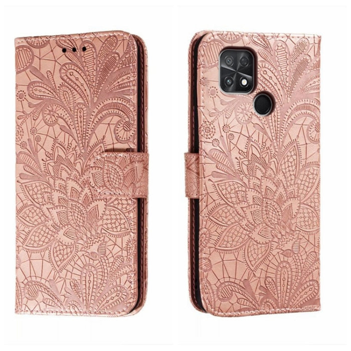 Funda de cuero para teléfono con tapa en relieve de flores de encaje, For Xiaomi Redmi 10C, For Xiaomi Redmi 12C, For Xiaomi Redmi A1, For Xiaomi Redmi K50 Ultra, For Xiaomi Redmi K60, For Xiaomi Redmi Note 12 5G Global, For Xiaomi Redmi Note 12 Pro   ...