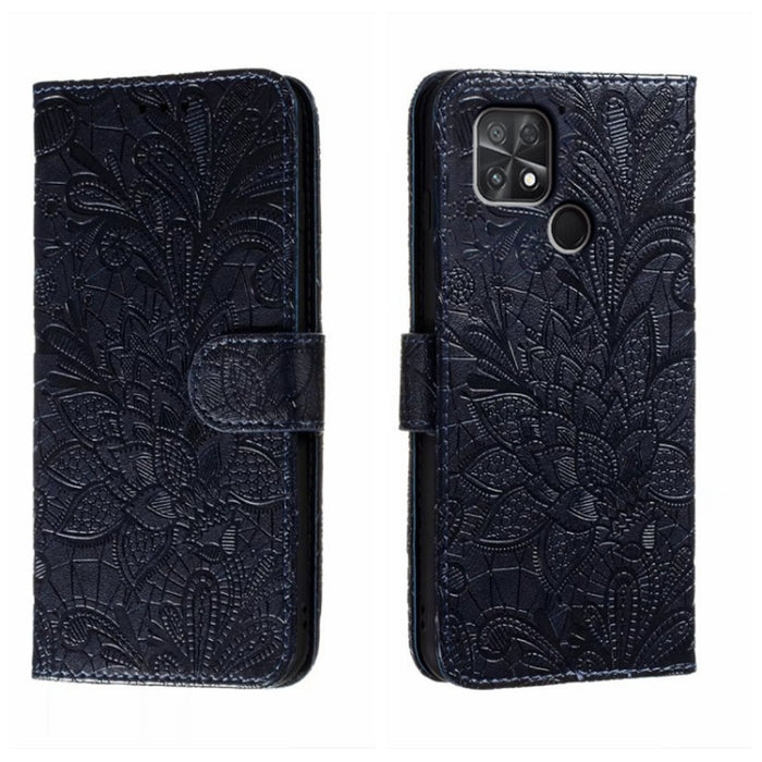 Funda de cuero para teléfono con tapa en relieve de flores de encaje, For Xiaomi Redmi 10C, For Xiaomi Redmi 12C, For Xiaomi Redmi A1, For Xiaomi Redmi K50 Ultra, For Xiaomi Redmi K60, For Xiaomi Redmi Note 12 5G Global, For Xiaomi Redmi Note 12 Pro   ...