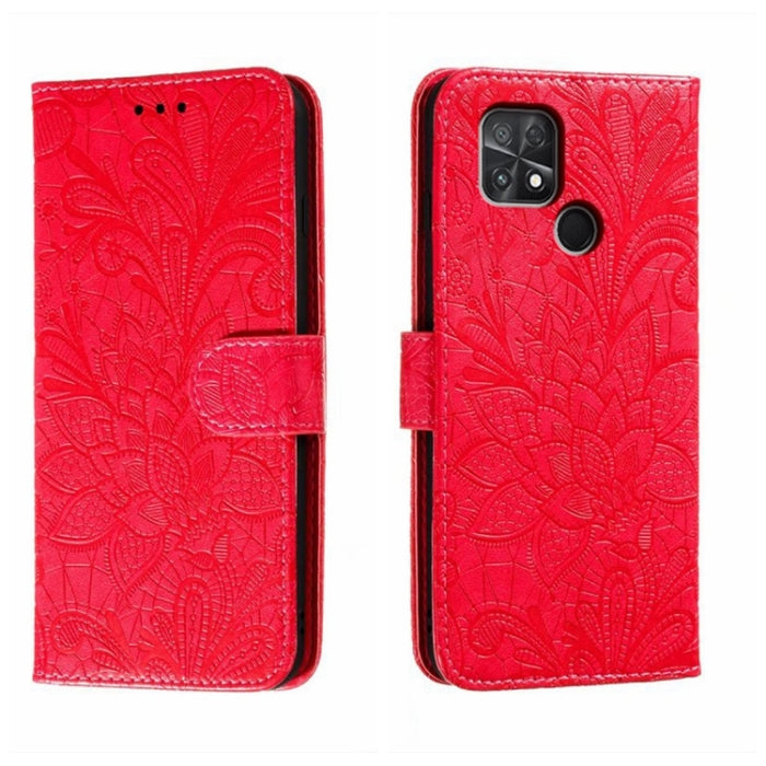 Funda de cuero para teléfono con tapa en relieve de flores de encaje, For Xiaomi Redmi 10C, For Xiaomi Redmi 12C, For Xiaomi Redmi A1, For Xiaomi Redmi K50 Ultra, For Xiaomi Redmi K60, For Xiaomi Redmi Note 12 5G Global, For Xiaomi Redmi Note 12 Pro   ...