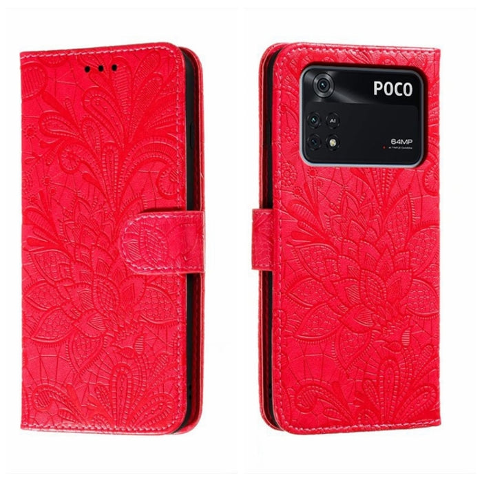 Funda de cuero para teléfono con tapa en relieve de flores de encaje, For Xiaomi Redmi 10C, For Xiaomi Redmi 12C, For Xiaomi Redmi A1, For Xiaomi Redmi K50 Ultra, For Xiaomi Redmi K60, For Xiaomi Redmi Note 12 5G Global, For Xiaomi Redmi Note 12 Pro   ...