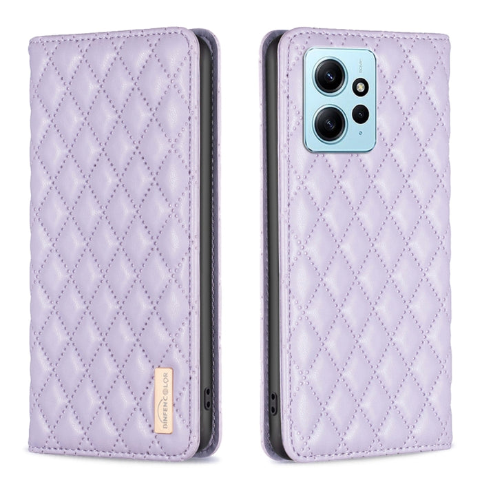Estuche para teléfono con tapa de cuero magnético Diamond Lattice, For Xiaomi Redmi Note 12 4G Global, For Nokia G22, For Samsung Galaxy A24 4G, For Samsung Galaxy M14 5G
