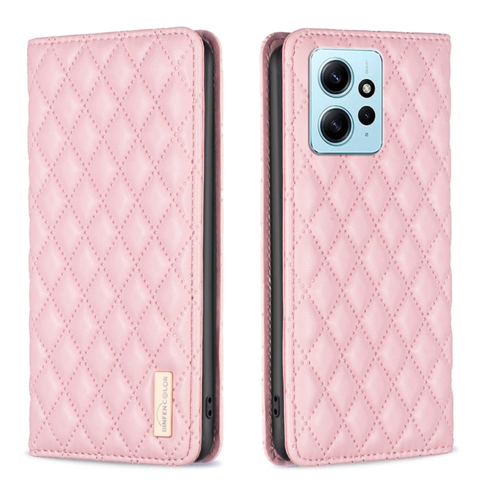 Estuche para teléfono con tapa de cuero magnético Diamond Lattice, For Xiaomi Redmi Note 12 4G Global, For Nokia G22, For Samsung Galaxy A24 4G, For Samsung Galaxy M14 5G