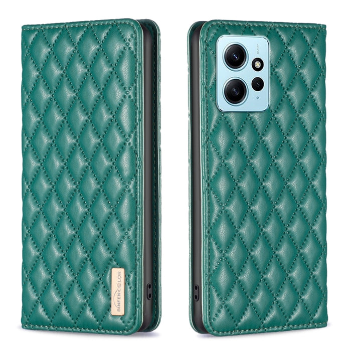 Estuche para teléfono con tapa de cuero magnético Diamond Lattice, For Xiaomi Redmi Note 12 4G Global, For Nokia G22, For Samsung Galaxy A24 4G, For Samsung Galaxy M14 5G