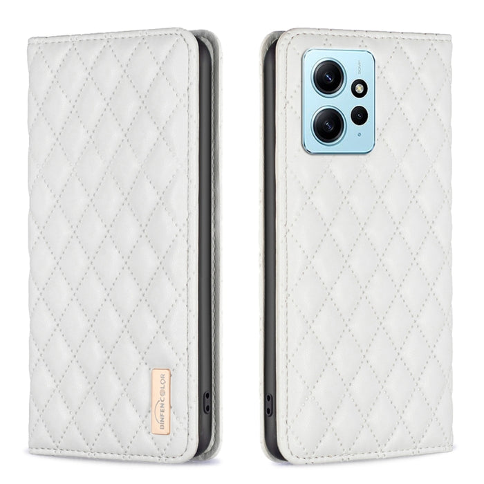 Estuche para teléfono con tapa de cuero magnético Diamond Lattice, For Xiaomi Redmi Note 12 4G Global, For Nokia G22, For Samsung Galaxy A24 4G, For Samsung Galaxy M14 5G