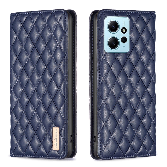 Estuche para teléfono con tapa de cuero magnético Diamond Lattice, For Xiaomi Redmi Note 12 4G Global, For Nokia G22, For Samsung Galaxy A24 4G, For Samsung Galaxy M14 5G