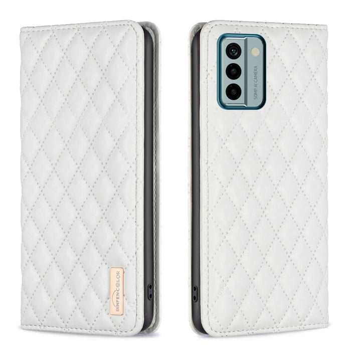 Estuche para teléfono con tapa de cuero magnético Diamond Lattice, For Xiaomi Redmi Note 12 4G Global, For Nokia G22, For Samsung Galaxy A24 4G, For Samsung Galaxy M14 5G