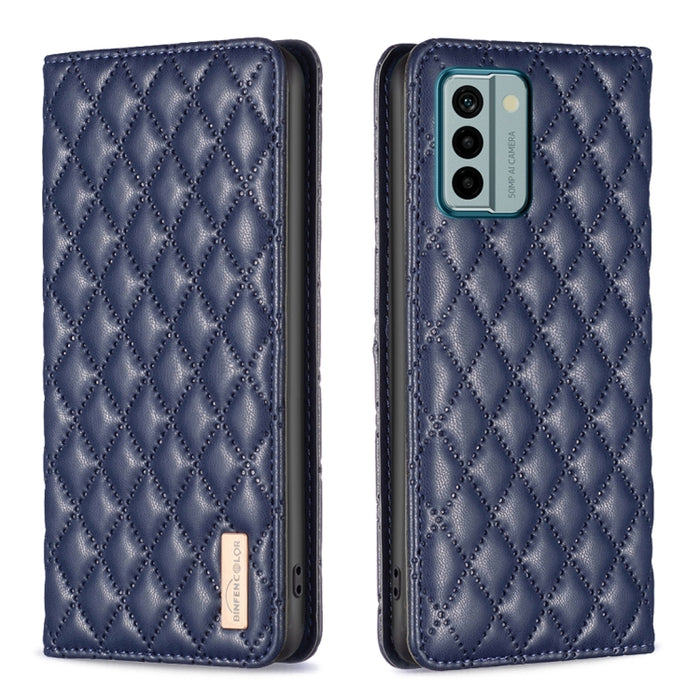 Estuche para teléfono con tapa de cuero magnético Diamond Lattice, For Xiaomi Redmi Note 12 4G Global, For Nokia G22, For Samsung Galaxy A24 4G, For Samsung Galaxy M14 5G