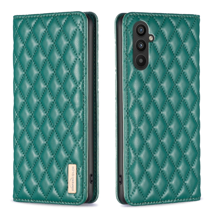 Estuche para teléfono con tapa de cuero magnético Diamond Lattice, For Xiaomi Redmi Note 12 4G Global, For Nokia G22, For Samsung Galaxy A24 4G, For Samsung Galaxy M14 5G