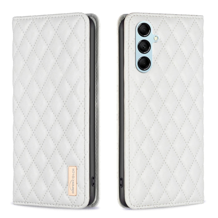 Estuche para teléfono con tapa de cuero magnético Diamond Lattice, For Xiaomi Redmi Note 12 4G Global, For Nokia G22, For Samsung Galaxy A24 4G, For Samsung Galaxy M14 5G