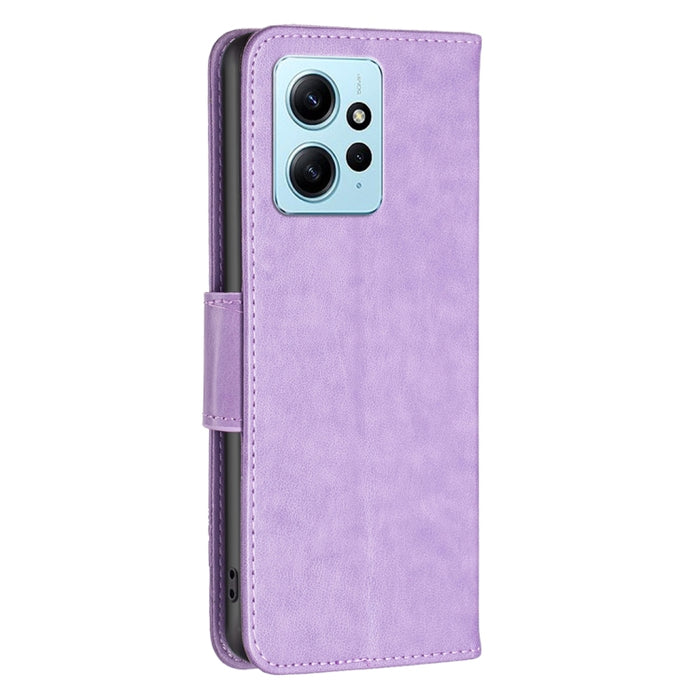 Estuche para teléfono de cuero con dos mariposas en relieve, For Xiaomi Redmi Note 12 4G Global, For Nokia G22, For Samsung Galaxy A24 4G, For Samsung Galaxy M14 5G