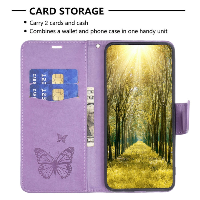 Estuche para teléfono de cuero con dos mariposas en relieve, For Xiaomi Redmi Note 12 4G Global, For Nokia G22, For Samsung Galaxy A24 4G, For Samsung Galaxy M14 5G