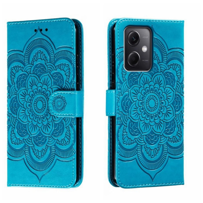 Estuche de cuero para teléfono con patrón de estampado Sun Mandala, For Xiaomi Redmi 10C, For Xiaomi Redmi 12C, For Xiaomi Redmi A1, For Xiaomi Redmi K50 Ultra, For Xiaomi Redmi K60, For Xiaomi Redmi Note 12 5G Global                                   ...