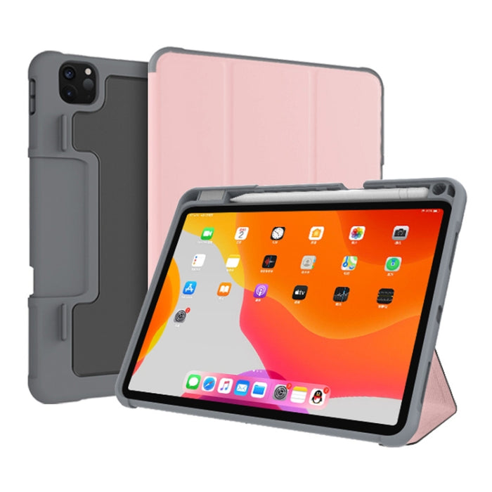Mutural Horizontal Flip PC + TPU + PU Funda de cuero con soporte y ranura para bolígrafo