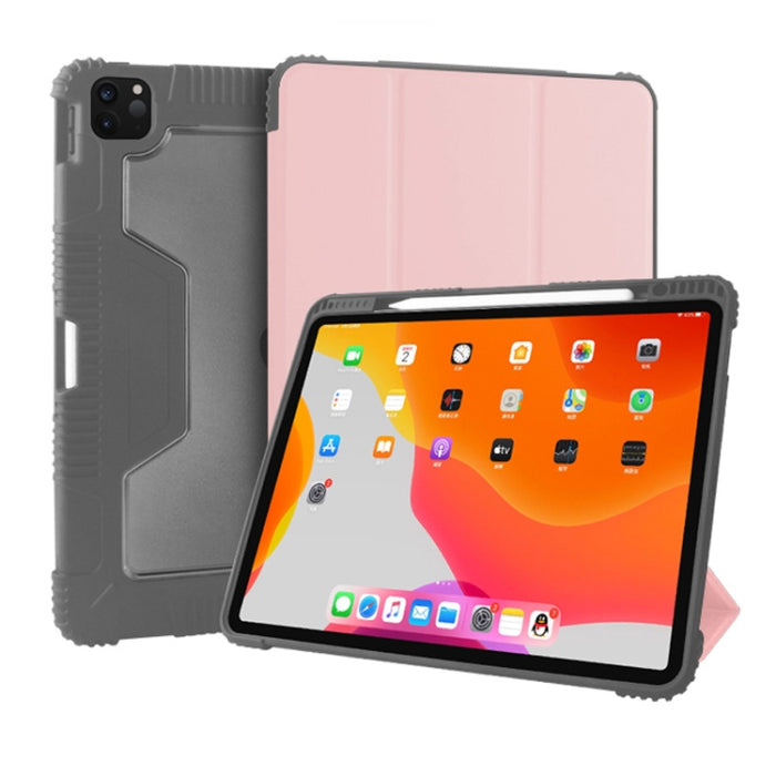 Mutural Horizontal Flip PC + TPU + PU Funda de cuero con soporte y ranura para bolígrafo