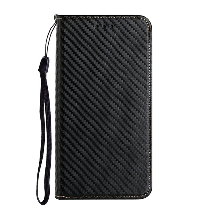 Caja de teléfono de cuero con tapa magnética de textura de fibra de carbono, For Samsung Galaxy A24 4G, For Xiaomi Redmi 12C, For Xiaomi Redmi Note 12 4G Global, For Xiaomi Redmi Note 12 5G Global/Poco X5, For Xiaomi Redmi Note 12 Pro 5G/Poco X5 Pro