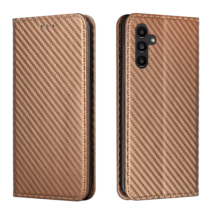 Caja de teléfono de cuero con tapa magnética de textura de fibra de carbono, For Samsung Galaxy A24 4G, For Xiaomi Redmi 12C, For Xiaomi Redmi Note 12 4G Global, For Xiaomi Redmi Note 12 5G Global/Poco X5, For Xiaomi Redmi Note 12 Pro 5G/Poco X5 Pro