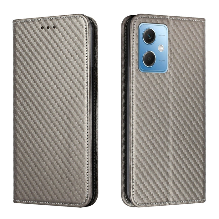 Caja de teléfono de cuero con tapa magnética de textura de fibra de carbono, For Samsung Galaxy A24 4G, For Xiaomi Redmi 12C, For Xiaomi Redmi Note 12 4G Global, For Xiaomi Redmi Note 12 5G Global/Poco X5, For Xiaomi Redmi Note 12 Pro 5G/Poco X5 Pro