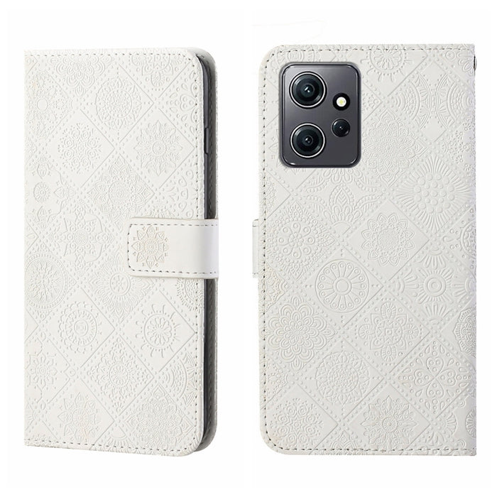 Estuche para teléfono de cuero con patrón en relieve de estilo étnico, For Samsung Galaxy A24 4G, For Xiaomi Redmi 12C, For Xiaomi Redmi Note 12 4G Global, For Xiaomi Redmi Note 12 5G Global/Poco X5, For Xiaomi Redmi Note 12 Pro 5G/Poco X5 Pro