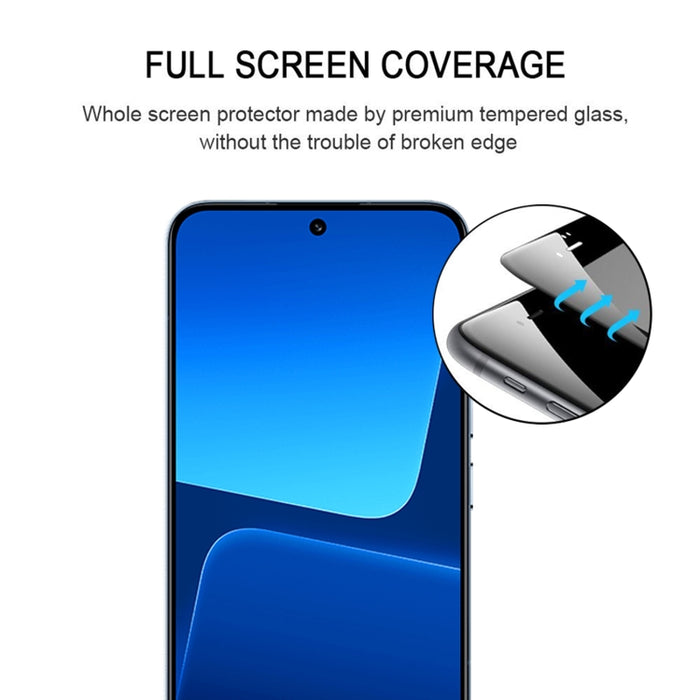Pegamento completo 9H HD 3D Película de vidrio templado de borde curvo, For Xiaomi 13 Ultra (1 PC)