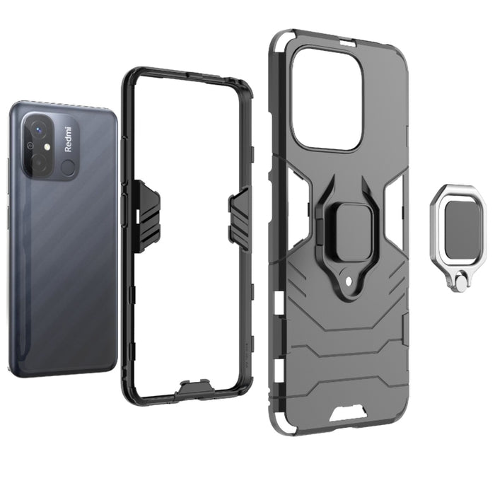 Soporte de anillo magnético PC + Funda de teléfono TPU, For Xiaomi Redmi 12C, For Xiaomi 13 Lite