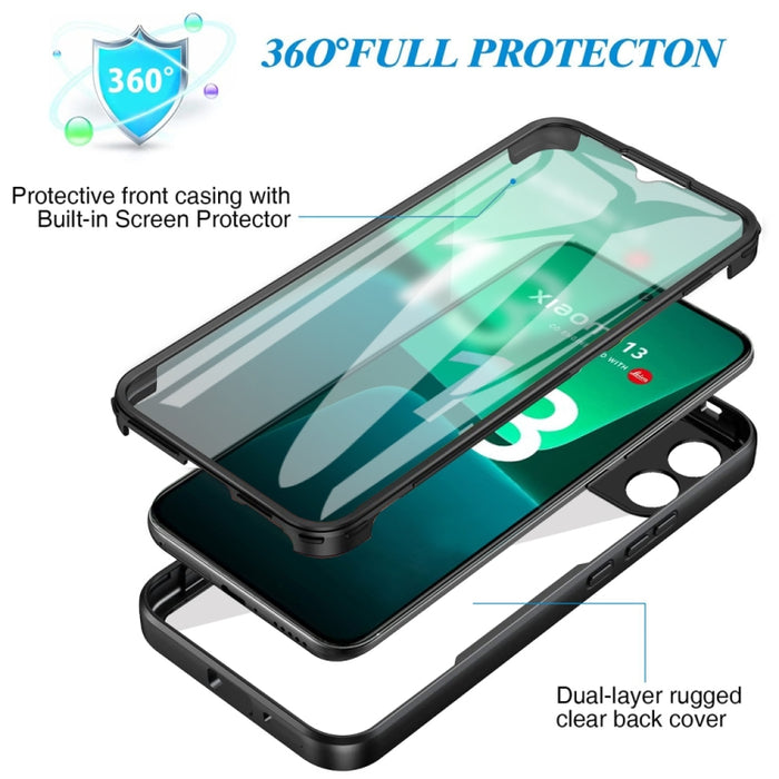 Acrílico + TPU Estuche para teléfono de cobertura total de 360 grados, For Xiaomi 13, For Xiaomi 13 Pro, For Xiaomi Redmi A1, For Xiaomi Redmi A1+, For Xiaomi Redmi Note 12 5G / Poco X5, For Xiaomi Redmi Note 12 Pro 5G / Poco X5 Pro                  ...