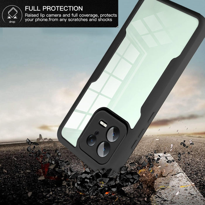 Acrílico + TPU Estuche para teléfono de cobertura total de 360 grados, For Xiaomi 13, For Xiaomi 13 Pro, For Xiaomi Redmi A1, For Xiaomi Redmi A1+, For Xiaomi Redmi Note 12 5G / Poco X5, For Xiaomi Redmi Note 12 Pro 5G / Poco X5 Pro                  ...