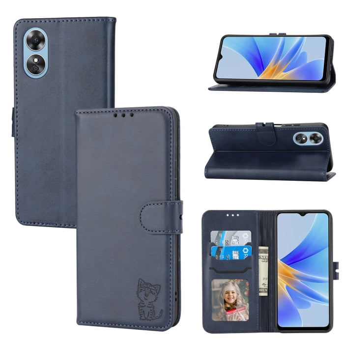 Funda de cuero para teléfono con diseño de gato feliz en relieve, For Xiaomi Redmi Note 12 5G Global, For Xiaomi Redmi Note 12 Pro 5G Global, For Xiaomi Redmi Note 12 Pro+ 5G Global, For Xiaomi 12T/12T Pro/Redmi K50 Ultra, For Xiaomi 13, For Xiaomi 13 ...