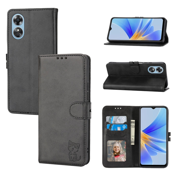 Funda de cuero para teléfono con diseño de gato feliz en relieve, For Xiaomi Redmi Note 12 5G Global, For Xiaomi Redmi Note 12 Pro 5G Global, For Xiaomi Redmi Note 12 Pro+ 5G Global, For Xiaomi 12T/12T Pro/Redmi K50 Ultra, For Xiaomi 13, For Xiaomi 13 ...