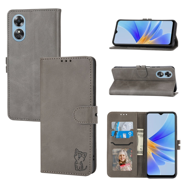 Funda de cuero para teléfono con diseño de gato feliz en relieve, For Xiaomi Redmi Note 12 5G Global, For Xiaomi Redmi Note 12 Pro 5G Global, For Xiaomi Redmi Note 12 Pro+ 5G Global, For Xiaomi 12T/12T Pro/Redmi K50 Ultra, For Xiaomi 13, For Xiaomi 13 ...