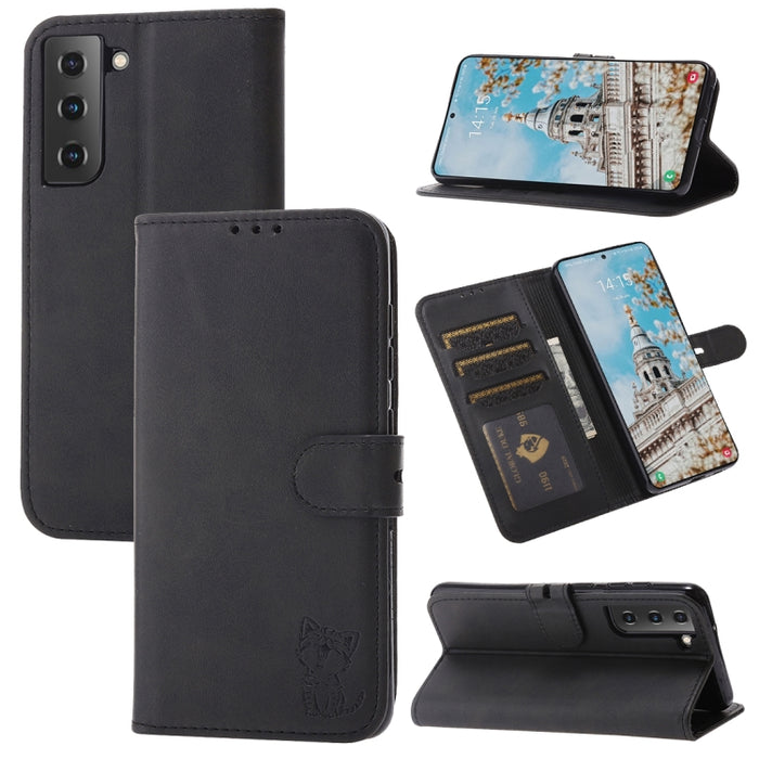 Funda de cuero para teléfono con diseño de gato feliz en relieve, For Xiaomi Redmi Note 12 5G Global, For Xiaomi Redmi Note 12 Pro 5G Global, For Xiaomi Redmi Note 12 Pro+ 5G Global, For Xiaomi 12T/12T Pro/Redmi K50 Ultra, For Xiaomi 13, For Xiaomi 13 ...