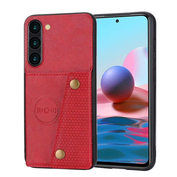 Estuche magnético para teléfono con doble hebilla, For Samsung Galaxy A14 5G, For Samsung Galaxy A34 5G, For Samsung Galaxy A54 5G, For Samsung Galaxy S23 5G, For Samsung Galaxy S23+ 5G, For Samsung Galaxy S23 Ultra 5G, For Xiaomi Redmi Note 12 5G Glob...