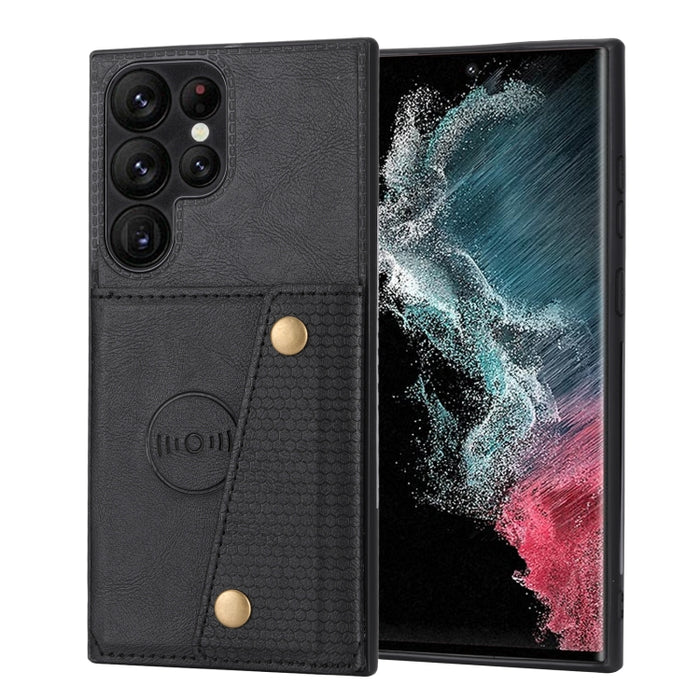 Estuche magnético para teléfono con doble hebilla, For Samsung Galaxy A14 5G, For Samsung Galaxy A34 5G, For Samsung Galaxy A54 5G, For Samsung Galaxy S23 5G, For Samsung Galaxy S23+ 5G, For Samsung Galaxy S23 Ultra 5G, For Xiaomi Redmi Note 12 5G Glob...