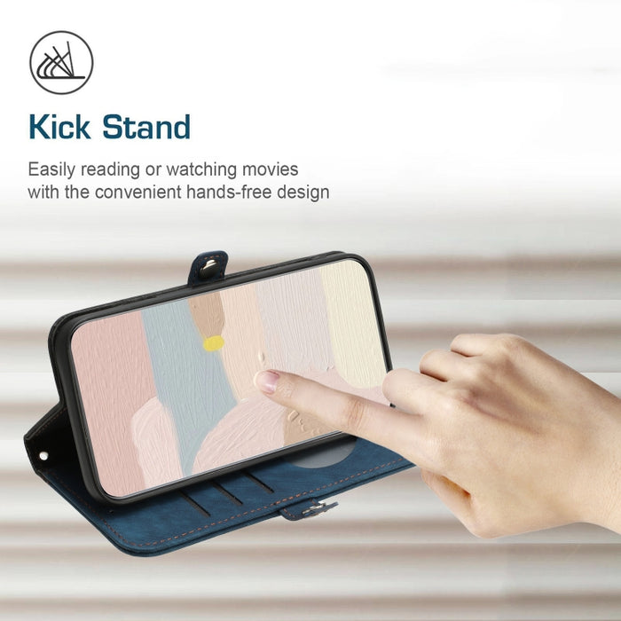 Caja de teléfono de cuero con correa de mano de doble pliegue con hebilla lateral, For Xiaomi 12T / 12T Pro / Redmi K50 Ultra, For Xiaomi Redmi A1+, For Samsung Galaxy A04 / A04e, For Samsung Galaxy A54 5G