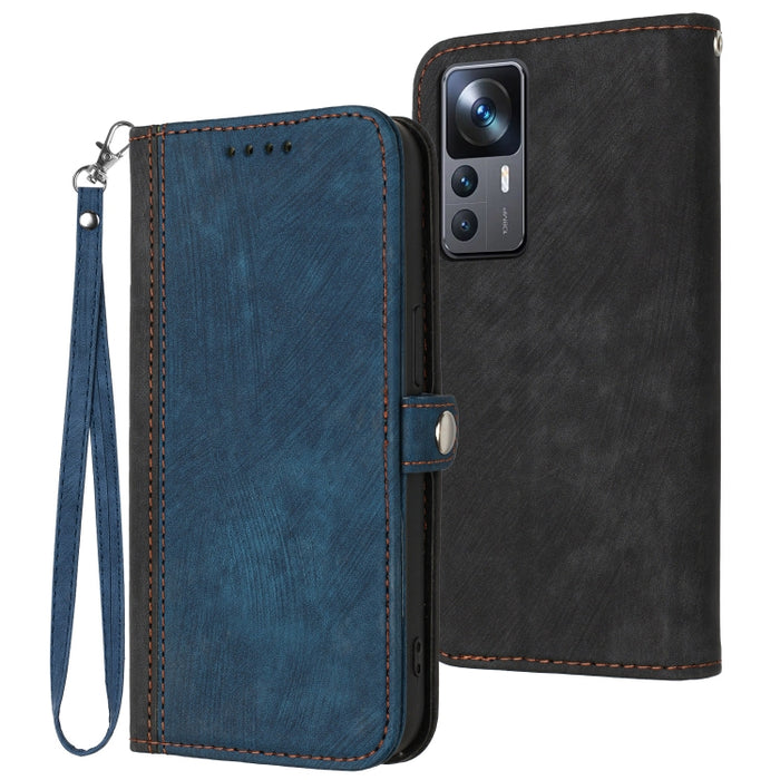 Caja de teléfono de cuero con correa de mano de doble pliegue con hebilla lateral, For Xiaomi 12T / 12T Pro / Redmi K50 Ultra, For Xiaomi Redmi A1+, For Samsung Galaxy A04 / A04e, For Samsung Galaxy A54 5G