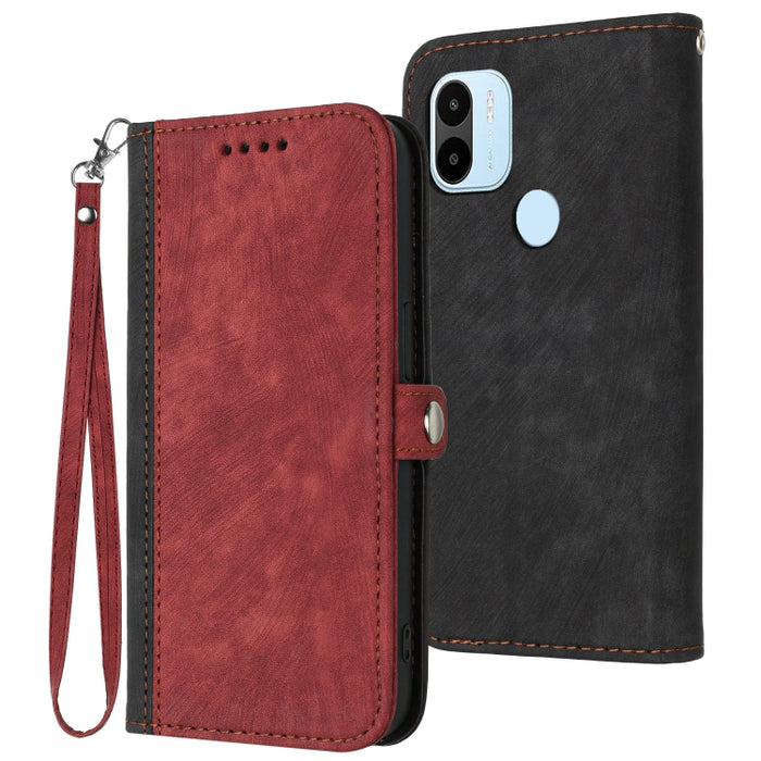 Caja de teléfono de cuero con correa de mano de doble pliegue con hebilla lateral, For Xiaomi 12T / 12T Pro / Redmi K50 Ultra, For Xiaomi Redmi A1+, For Samsung Galaxy A04 / A04e, For Samsung Galaxy A54 5G