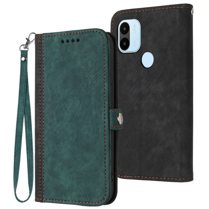 Caja de teléfono de cuero con correa de mano de doble pliegue con hebilla lateral, For Xiaomi 12T / 12T Pro / Redmi K50 Ultra, For Xiaomi Redmi A1+, For Samsung Galaxy A04 / A04e, For Samsung Galaxy A54 5G