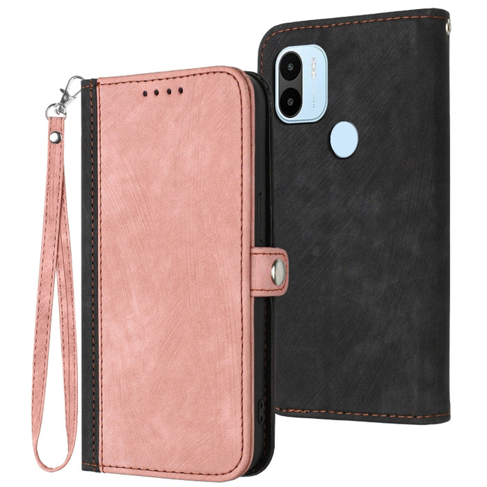 Caja de teléfono de cuero con correa de mano de doble pliegue con hebilla lateral, For Xiaomi 12T / 12T Pro / Redmi K50 Ultra, For Xiaomi Redmi A1+, For Samsung Galaxy A04 / A04e, For Samsung Galaxy A54 5G