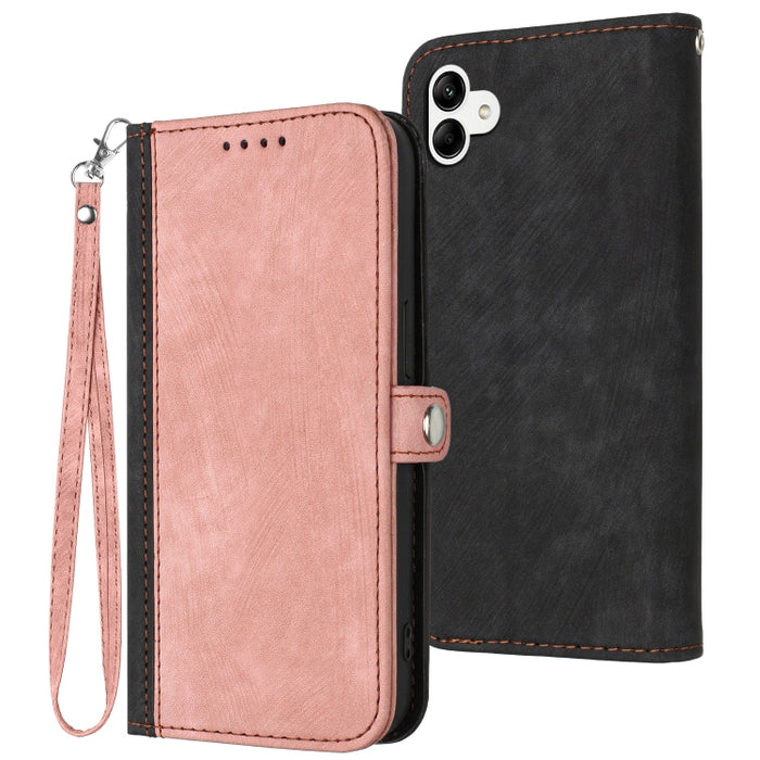 Caja de teléfono de cuero con correa de mano de doble pliegue con hebilla lateral, For Xiaomi 12T / 12T Pro / Redmi K50 Ultra, For Xiaomi Redmi A1+, For Samsung Galaxy A04 / A04e, For Samsung Galaxy A54 5G