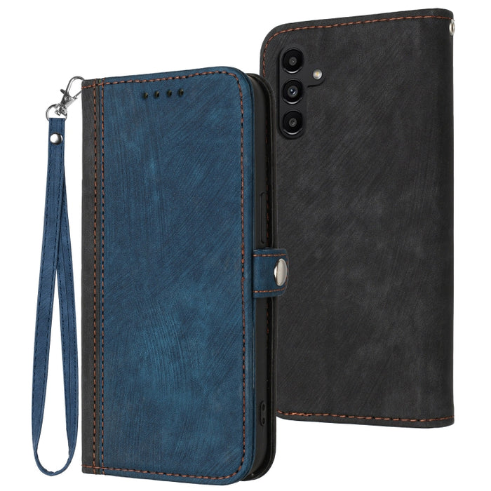 Caja de teléfono de cuero con correa de mano de doble pliegue con hebilla lateral, For Xiaomi 12T / 12T Pro / Redmi K50 Ultra, For Xiaomi Redmi A1+, For Samsung Galaxy A04 / A04e, For Samsung Galaxy A54 5G