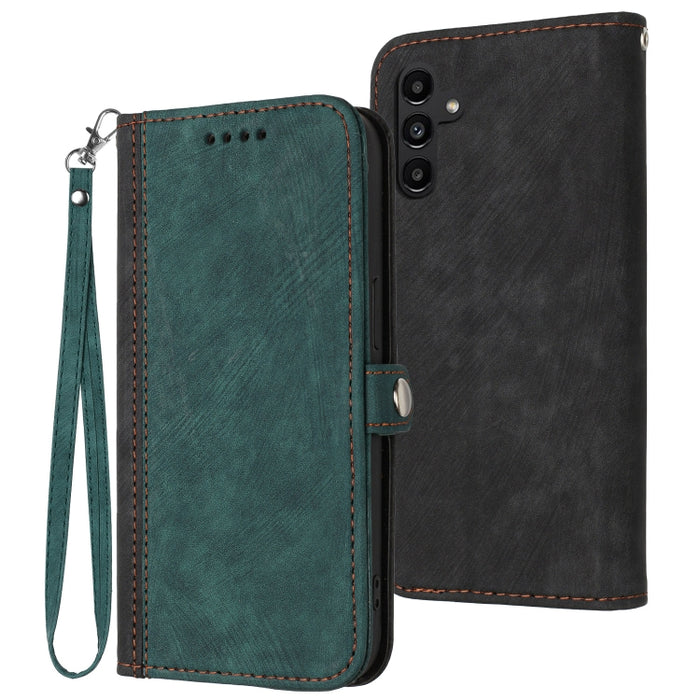 Caja de teléfono de cuero con correa de mano de doble pliegue con hebilla lateral, For Xiaomi 12T / 12T Pro / Redmi K50 Ultra, For Xiaomi Redmi A1+, For Samsung Galaxy A04 / A04e, For Samsung Galaxy A54 5G