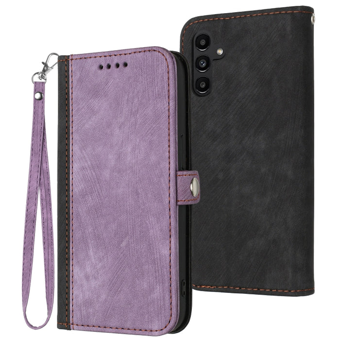 Caja de teléfono de cuero con correa de mano de doble pliegue con hebilla lateral, For Xiaomi 12T / 12T Pro / Redmi K50 Ultra, For Xiaomi Redmi A1+, For Samsung Galaxy A04 / A04e, For Samsung Galaxy A54 5G