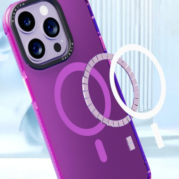 Caja protectora de acrílico + TPU MagSafe para teléfono, For iPhone 14, For iPhone 14 Pro, For iPhone 14 Pro Max, For iPhone 13, For iPhone 13 Pro, For iPhone 13 Pro Max