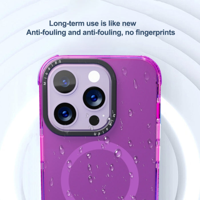 Caja protectora de acrílico + TPU MagSafe para teléfono, For iPhone 14, For iPhone 14 Pro, For iPhone 14 Pro Max, For iPhone 13, For iPhone 13 Pro, For iPhone 13 Pro Max