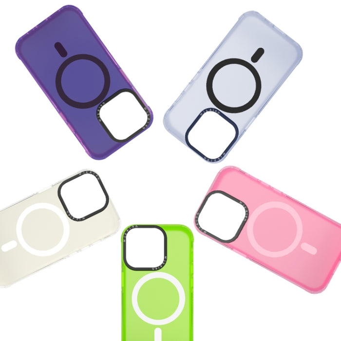 Caja protectora de acrílico + TPU MagSafe para teléfono, For iPhone 14, For iPhone 14 Pro, For iPhone 14 Pro Max, For iPhone 13, For iPhone 13 Pro, For iPhone 13 Pro Max