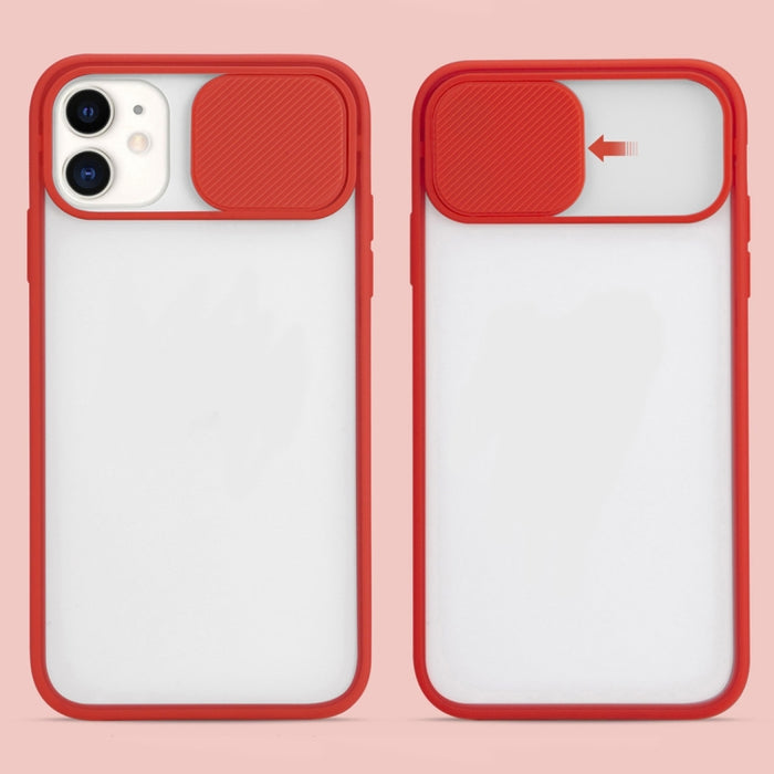 Funda protectora de TPU con diseño de cubierta de cámara deslizante, For iPhone 11