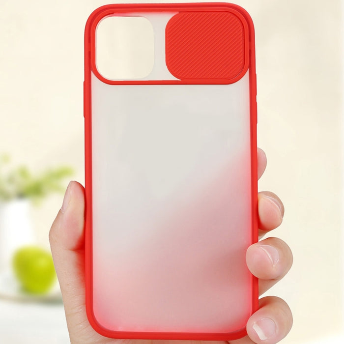 Funda protectora de TPU con diseño de cubierta de cámara deslizante, For iPhone 11