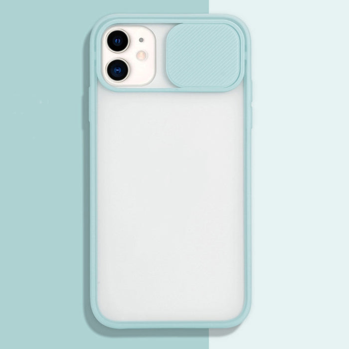 Funda protectora de TPU con diseño de cubierta de cámara deslizante, For iPhone 11